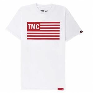 NWT men’s TMC The Marathon Clothing White Flag T Shirt Size Small